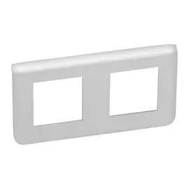 079304 Рамка Mosaic Алюминий 2х2-модульная Legrand