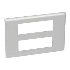 079336 Рамка Mosaic Алюминий 2х6-модульная Legrand