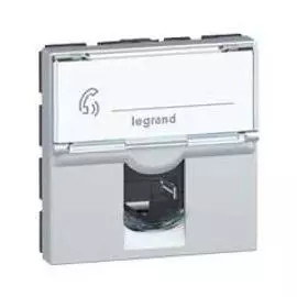 079464 Mosaic RJ45 UTP кат6 2мод ал Legrand