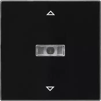 082047 Сенсорный выключатель управления жалюзи Черный Gira S-color