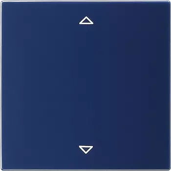 082246 Сенсорный выключатель управления жалюзи с функцией памяти Синий Gira S-color