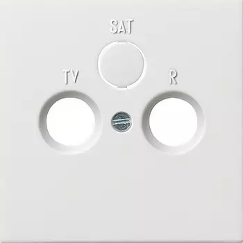 0869112 Накладка антенной розетки Белый Gira F100