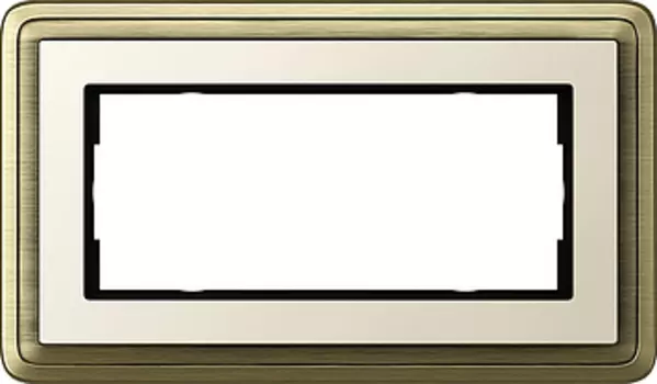 1002623 Рамка Classix Бронза / Кремовый 2-постовая Gira