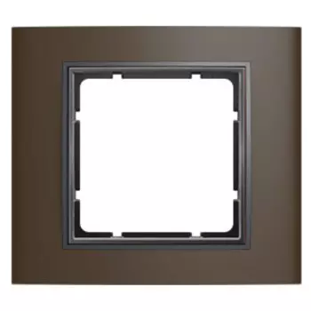 10113001 Рамка B.3 Коричневый / Антрацит 1-постовая Berker