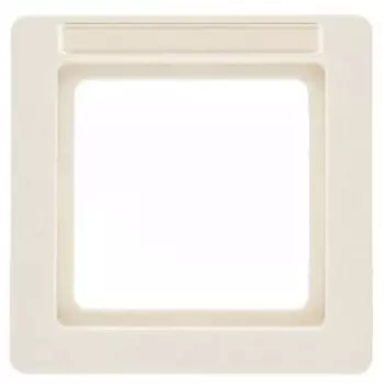 10116012 Рамка с полем для надписей Q.1 Белый бархат 1-постовая Berker