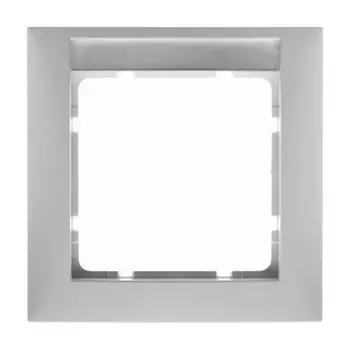 10118912 Рамка с полем для надписей S.1 Белый с блеском 1-постовая Berker