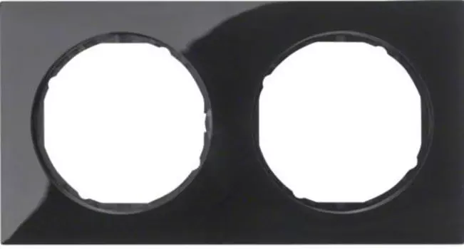 10122245 Рамка R.3 Черный 2-постовая Berker