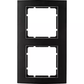 10123005 Рамка B.3 Черный / антрацитовый 2-постовая вертикальная Berker