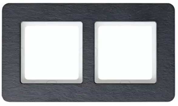 10126074 Рамка Q.7 Алюминий 2-постовая Berker