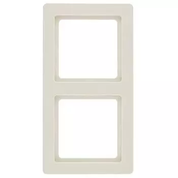 10126082 Рамка Q.1 Белый с эффектом бархата 2-постовая Berker