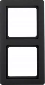 10126086 Рамка Q.1 Антрацит с эффектом бархата 2-постовая вертикальная Berker