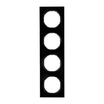 10142245 Рамка R.3 Черный 4-постовая Berker
