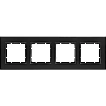 10146626 Рамка B.7 Антрацит 4-постовая Berker