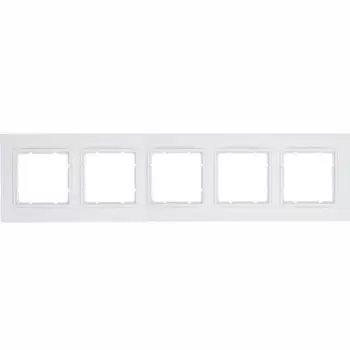 10156919 Рамка B.7 Полярная белизна 5-постовая Berker