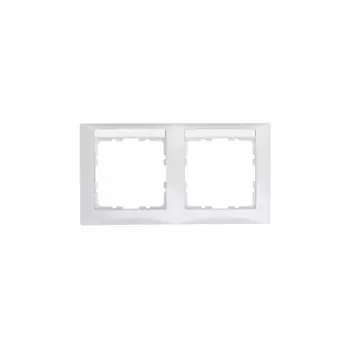 10228919 Рамка с полем для надписей S.1 Полярная белизна с блеском 2-постовая Berker