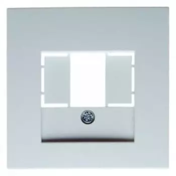 10331909 Центральная панель для розетки TAE цвет: полярная белизна, матовый S.1/B.1/B.3/B.7 Glas Berker