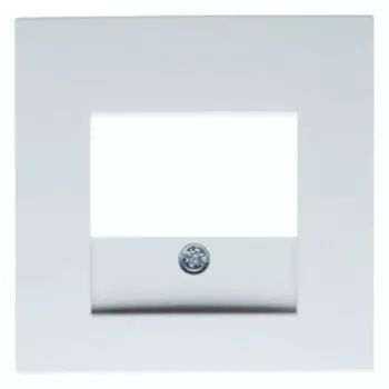 10338919 Центральная панель для розетки TAE цвет: полярная белизна, с блеском S.1/B.3/B.7 Glas Berker
