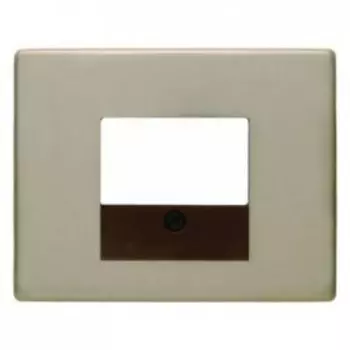 10340001 Центральная панель для розетки TAE цвет: светло-бронзовый, металл Arsys Berker