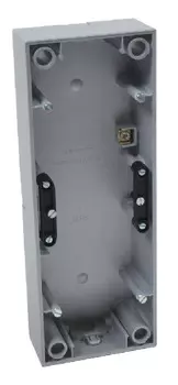 10439939 Коробка для наружного монтажа, 3-местная цвет: алюминий, матовый S.1 Berker