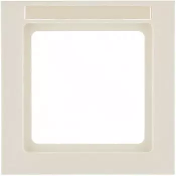 10516092 Рамка с полем для надписей Q.3 Белый бархат 1-постовая Berker