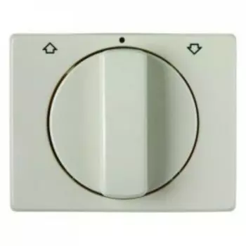 10770002 Центральная панель с вращающейся ручкой для жалюзийного поворотного выключателя цвет: белый, с блеском Arsys Berker