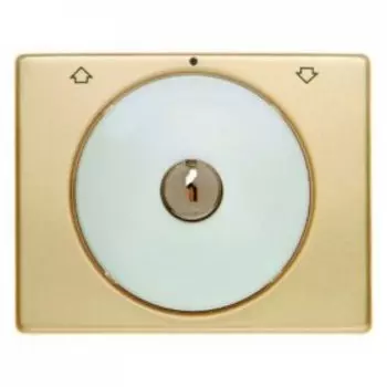 10790302 Центральная панель с замком к жалюзийному замочному выключателю цвет: золотой/полярная белизна Arsys Berker