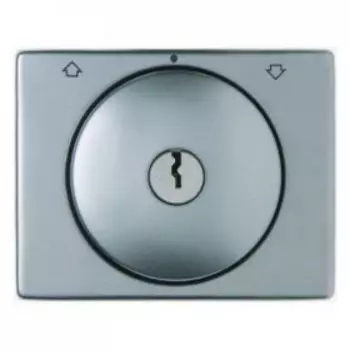 10790304 Центральная панель с замком к жалюзийному замочному выключателю цвет: нержавеющая сталь Arsys Berker