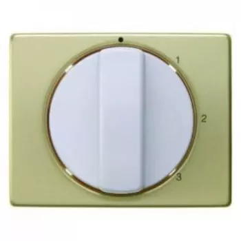 10870102 Центральная панель с вращающейся ручкой для 3-уровневого выключателя цвет: золотой/полярная белизна Arsys Berker