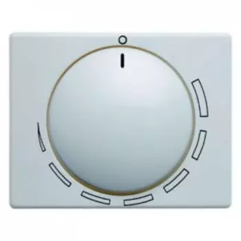 11350089 Центральная панель с регулирующей кнопкой для регулятора числа оборотов цвет: полярная белизна, с блеском Arsys Berker