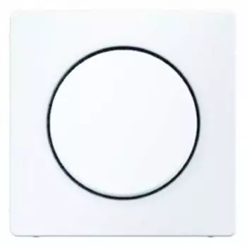 11376089 Центральная панель с регулирующей кнопкой для поворотного диммера цвет: полярная белизна, с эффектом бархата, Q.1 Berker