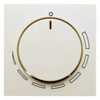 11378922 Центральная панель с регулирующей кнопкой для регулятора числа оборотов цвет: белый, с блеском S.1 Berker