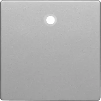 11466084 Центральная панель для выключателей/кнопок со шнурковым приводом, Q.1/Q.3, цвет: алюминиевый, с эффектом бархата Berker