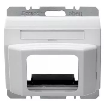 11530069 Центральная панель для системы кабельной связи AMP-ACO и Siemens SML цвет: полярная белизна, с блеском Arsys Berker