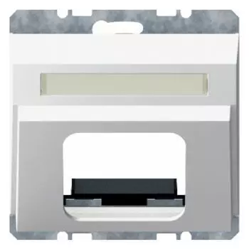 11537009 Центральная панель для системы кабельной связи AMP-ACO и Siemens SML цвет: полярная белизна, с блеском K.1 Berker