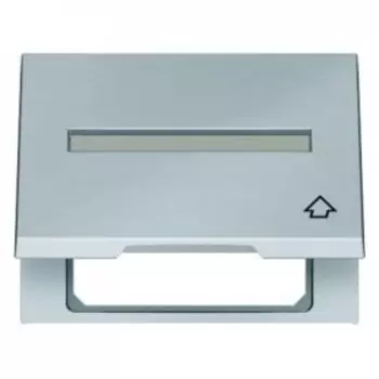 11547104 Промежуточная рамка с откидной крышкой и полем для надписи цвет: нержавеющая сталь K.5 Berker