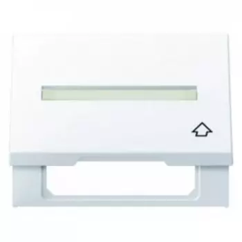 11547109 Промежуточная рамка с откидной крышкой и полем для надписи цвет: полярная белизна, с блеском K.1 Berker