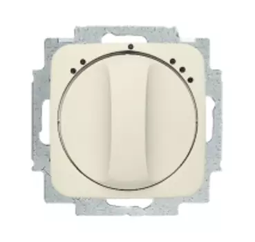 1164-0-0136 (2711 UCDRL-212), Механизм переключателя 1-полюсного на 2 положения, с центральной платой, серия Busch-Duro 2000 SI, цвет слоновая кость, ABB