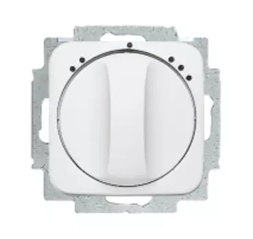 1164-0-0144 (2711 UCDRL-214), Механизм переключателя 1-полюсного на 2 положения, с центральной платой, серия Reflex SI, цвет альпийский белый, ABB