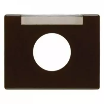 11650001 Центральная панель с полем для надписи для нажимной кнопки цвет: коричневый, с блеском Arsys Berker