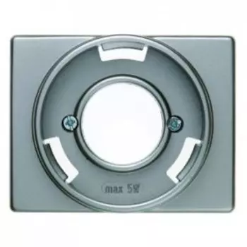 11679004 Центральная панель для светового сигнала Е14 цвет: стальной, лак Arsys Berker