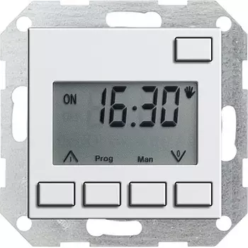 117503 Электронный таймер Easy белый глянец Белый Gira