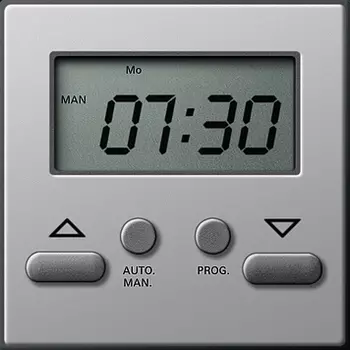 1175203 Электронный таймер Easy Алюминий Алюминий Gira E22