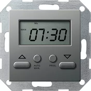 117520 Электронный таймер Easy Сталь Сталь Gira E22