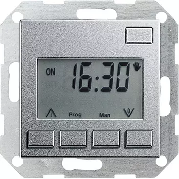117526 Электронный таймер Easy Алюминий Gira