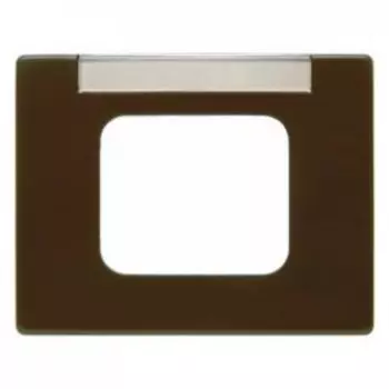 11770001 Центральная панель для AMP-ACO с полем для надписи цвет: коричневый, с блеском Arsys Berker