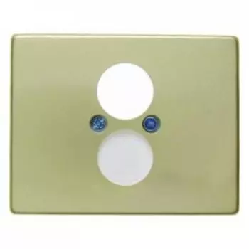 11840002 Центральная панель для розетки к громкоговорителю цвет: золотой, металл Arsys Berker