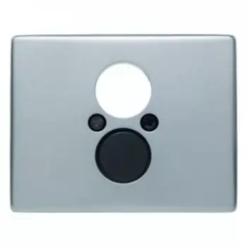 11840004 Центральная панель для розетки к громкоговорителю цвет: нержавеющая сталь Arsys Berker