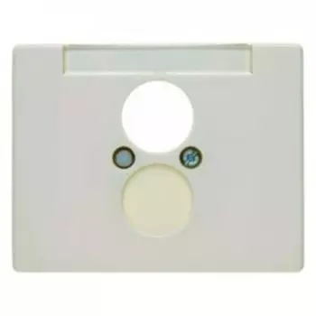 11850002 Центральная панель для розетки к громкоговорителю цвет: белый, с блеском Arsys Berker