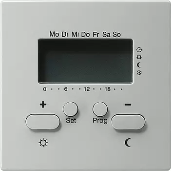 118642 Радиотермостат с таймером Серый Gira S-color