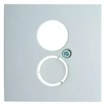 11961909 Центральная панель для розетки к громкоговорителю цвет: полярная белизна, матовый S.1/B.1/B.3/B.7 Glas Berker